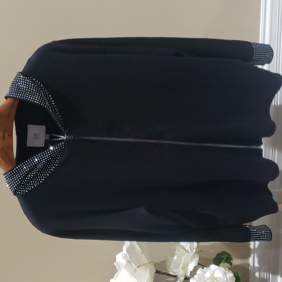COPY - Nwt Liv Milano 2X Black sweater with sparkling finish - Picture 2 of 12